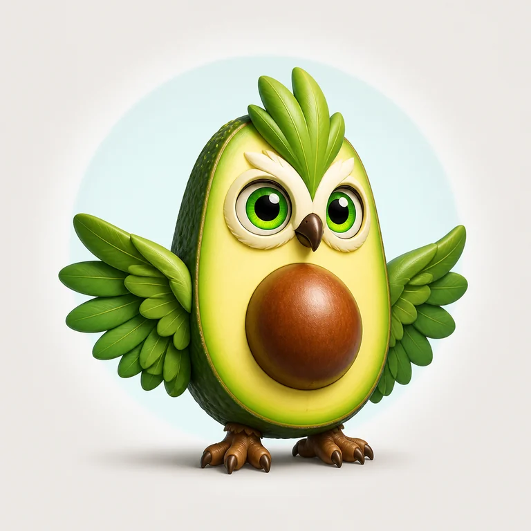 Avocadini Guffo brainrot reference image