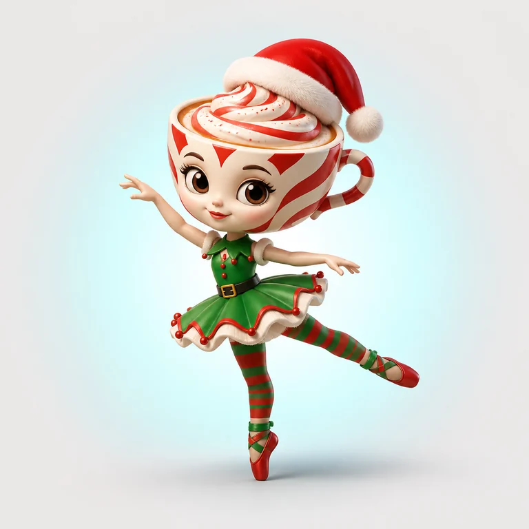 Ballerina Peppermintina brainrot reference image