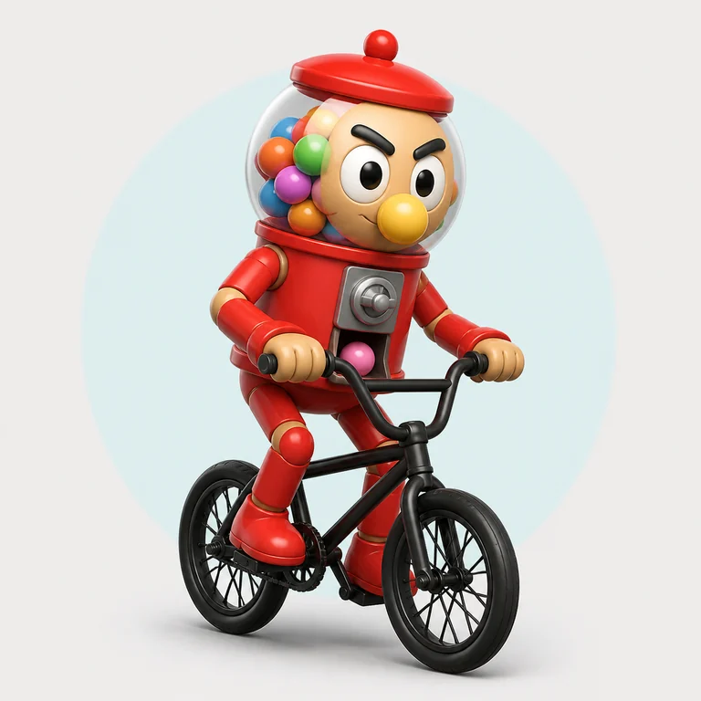 Chicleteira Bicicleteira brainrot reference image