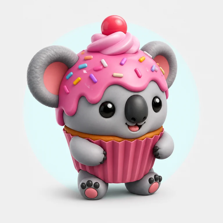 Cupcake Koala brainrot reference image