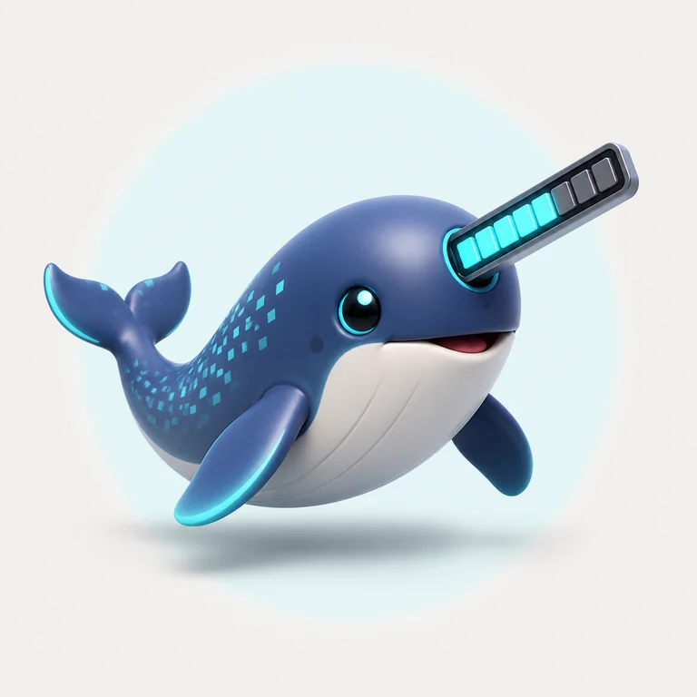 Digi Narwhal brainrot reference image