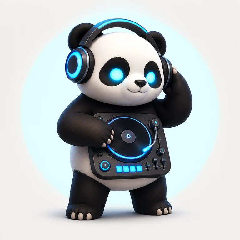 DJ Panda brainrot reference image