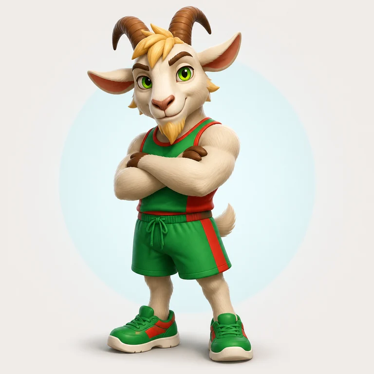 GOAT brainrot reference image