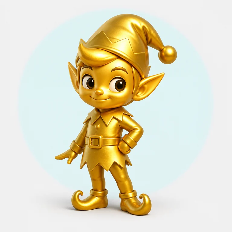 Gold Elf brainrot reference image