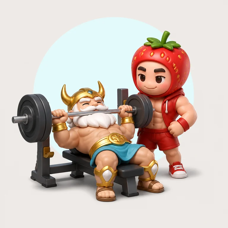 Gym Bros brainrot reference image