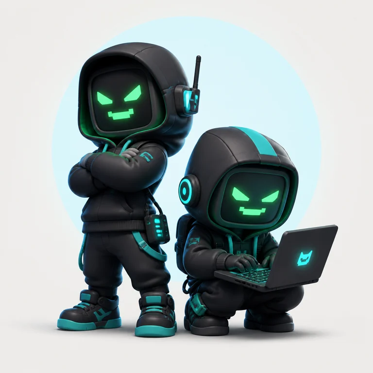Los Hackers brainrot reference image
