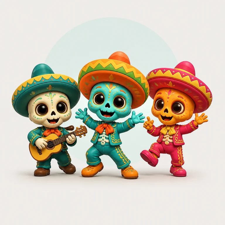 Los Mariachis brainrot reference image