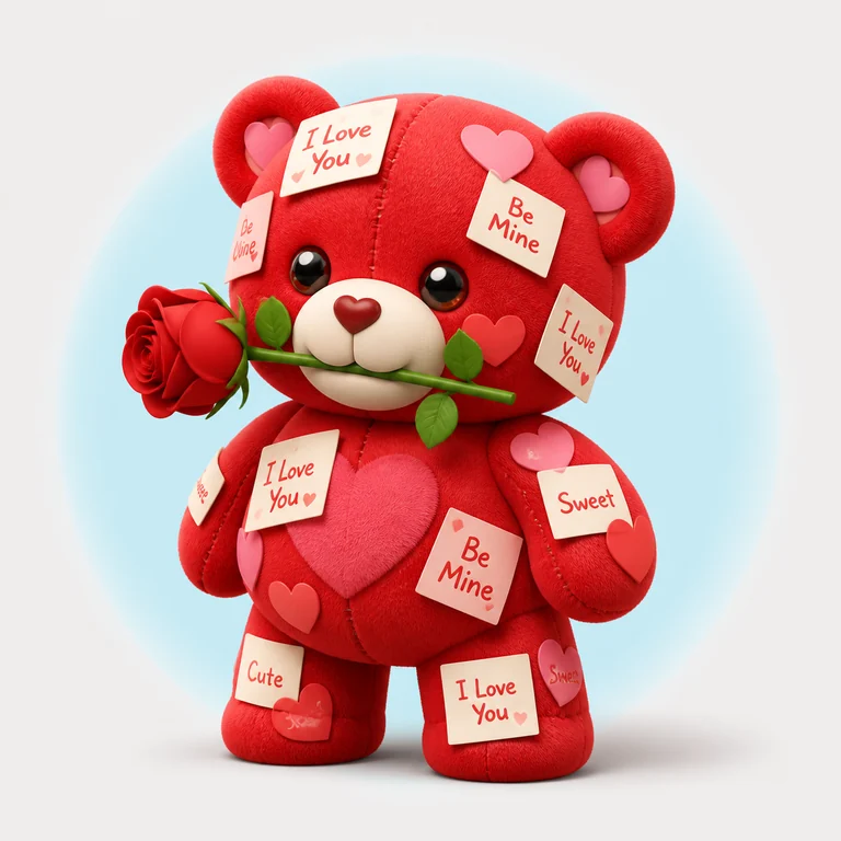 Love Love Bear brainrot reference image