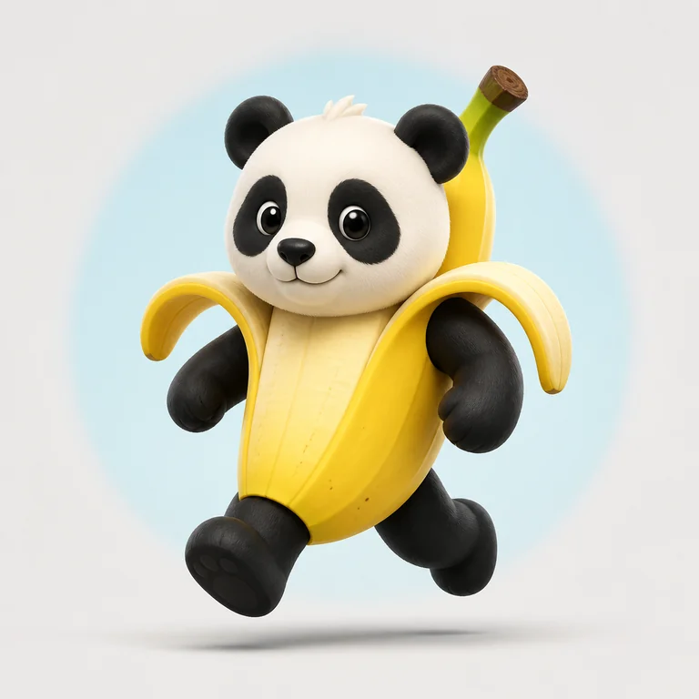 Pandaccini Bananini brainrot reference image