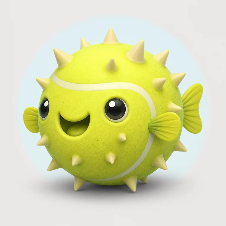 Puffaball brainrot reference image