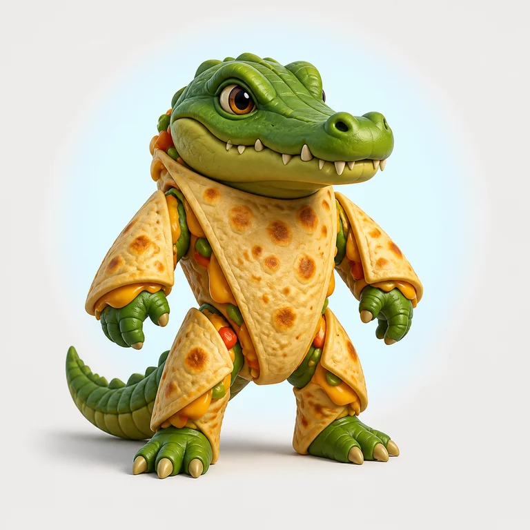 Quesadilla Crocodila brainrot reference image