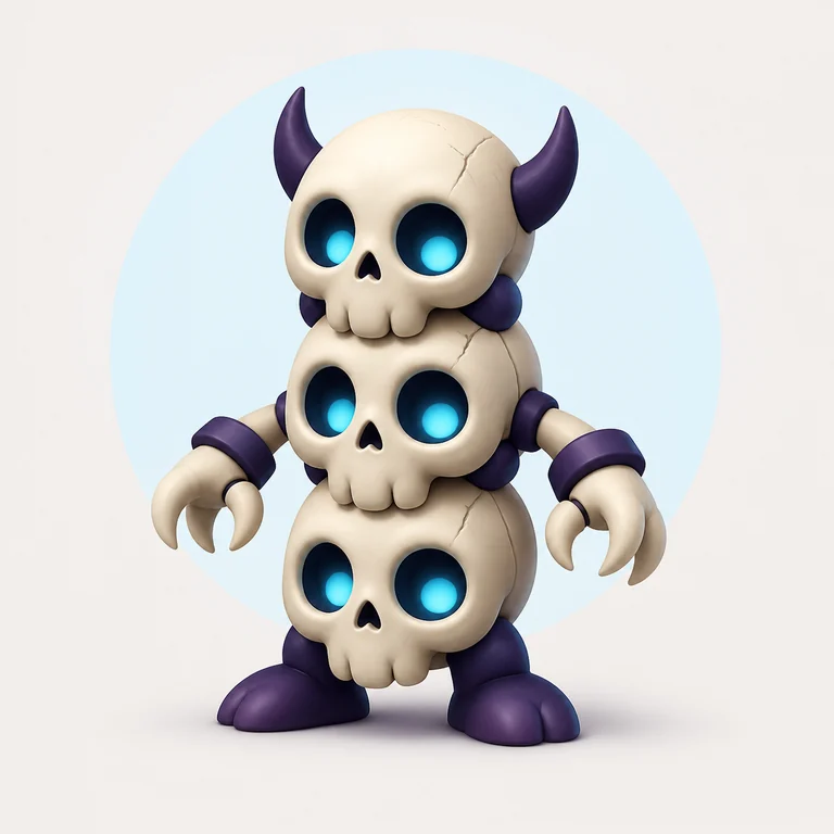 Skull Skull Skull brainrot reference image