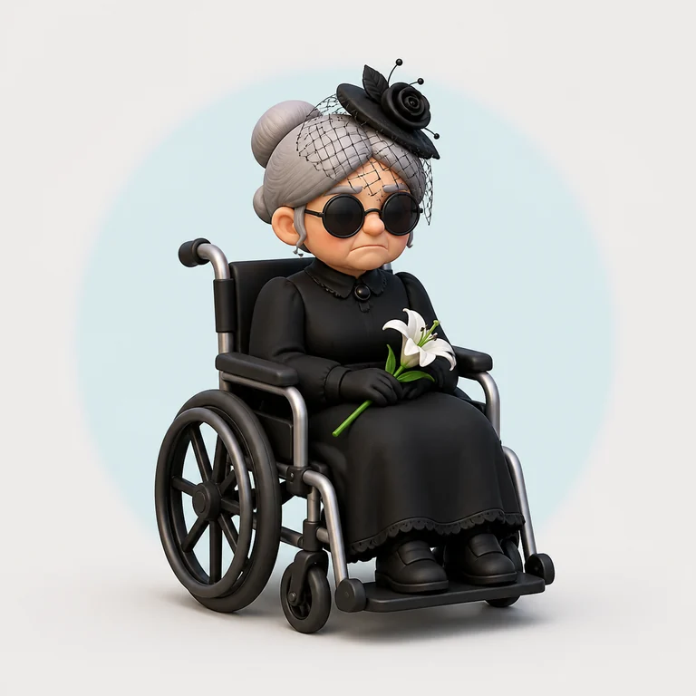 Wheelchair Granny brainrot reference image