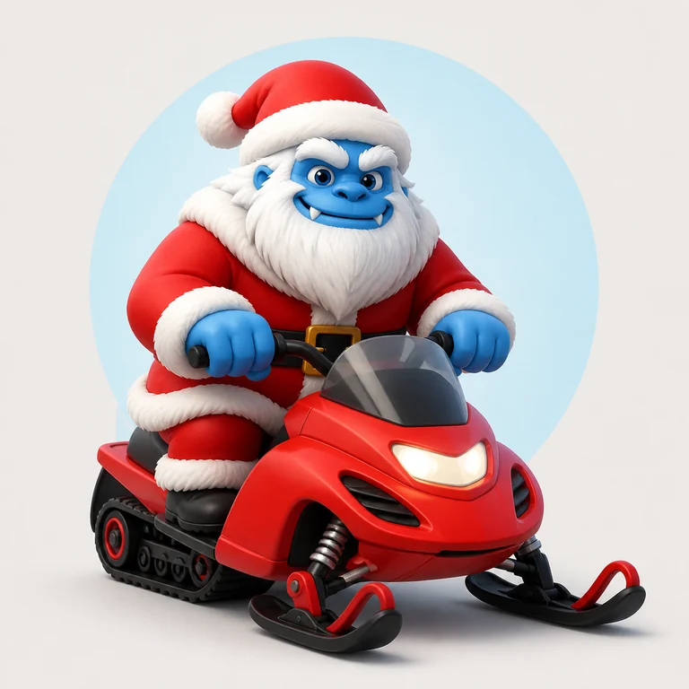 Yeti Claus brainrot reference image