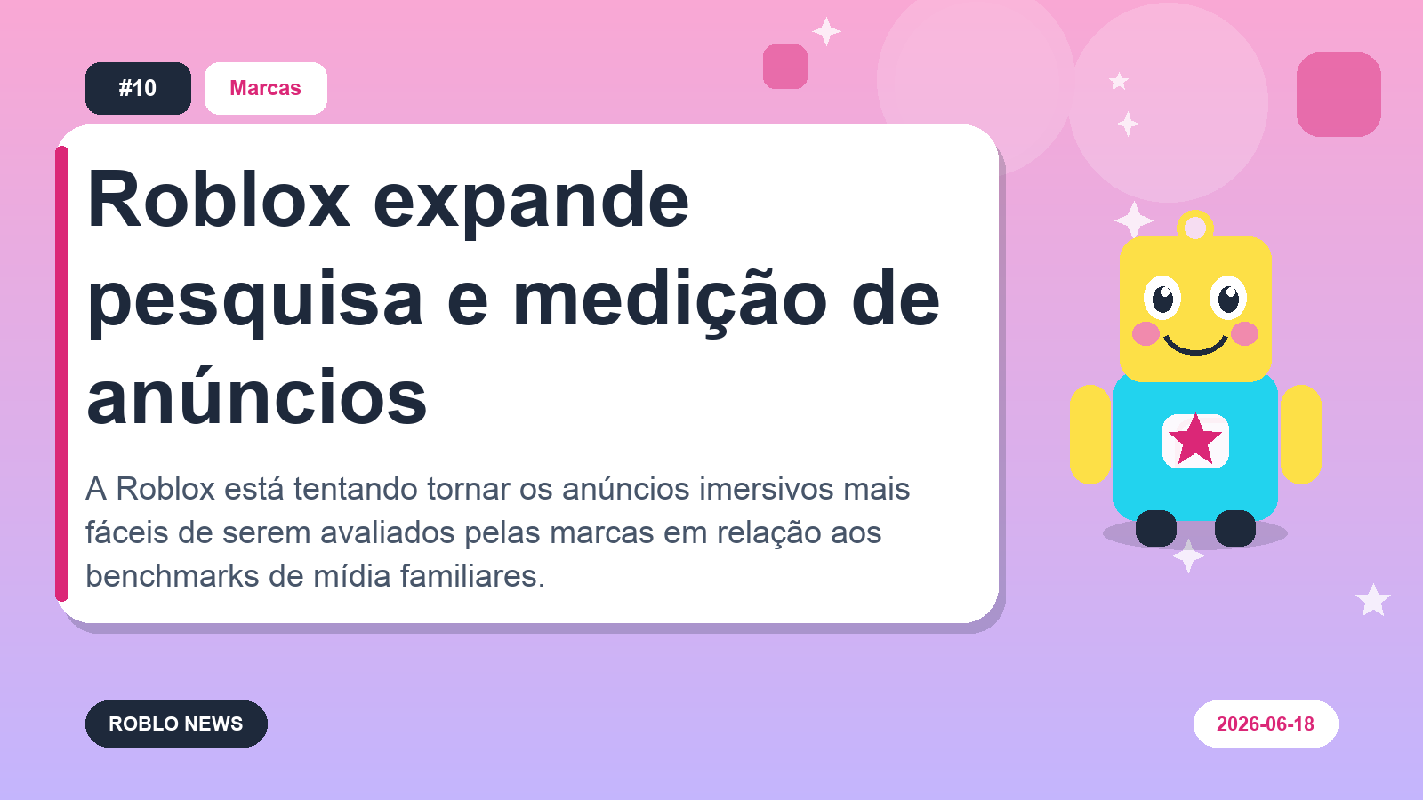 Roblox expande pesquisa e medição de anúncios