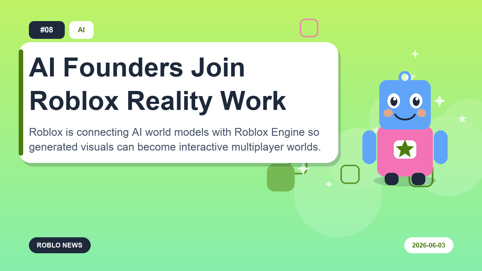 AI Founders Join Roblox Reality Work