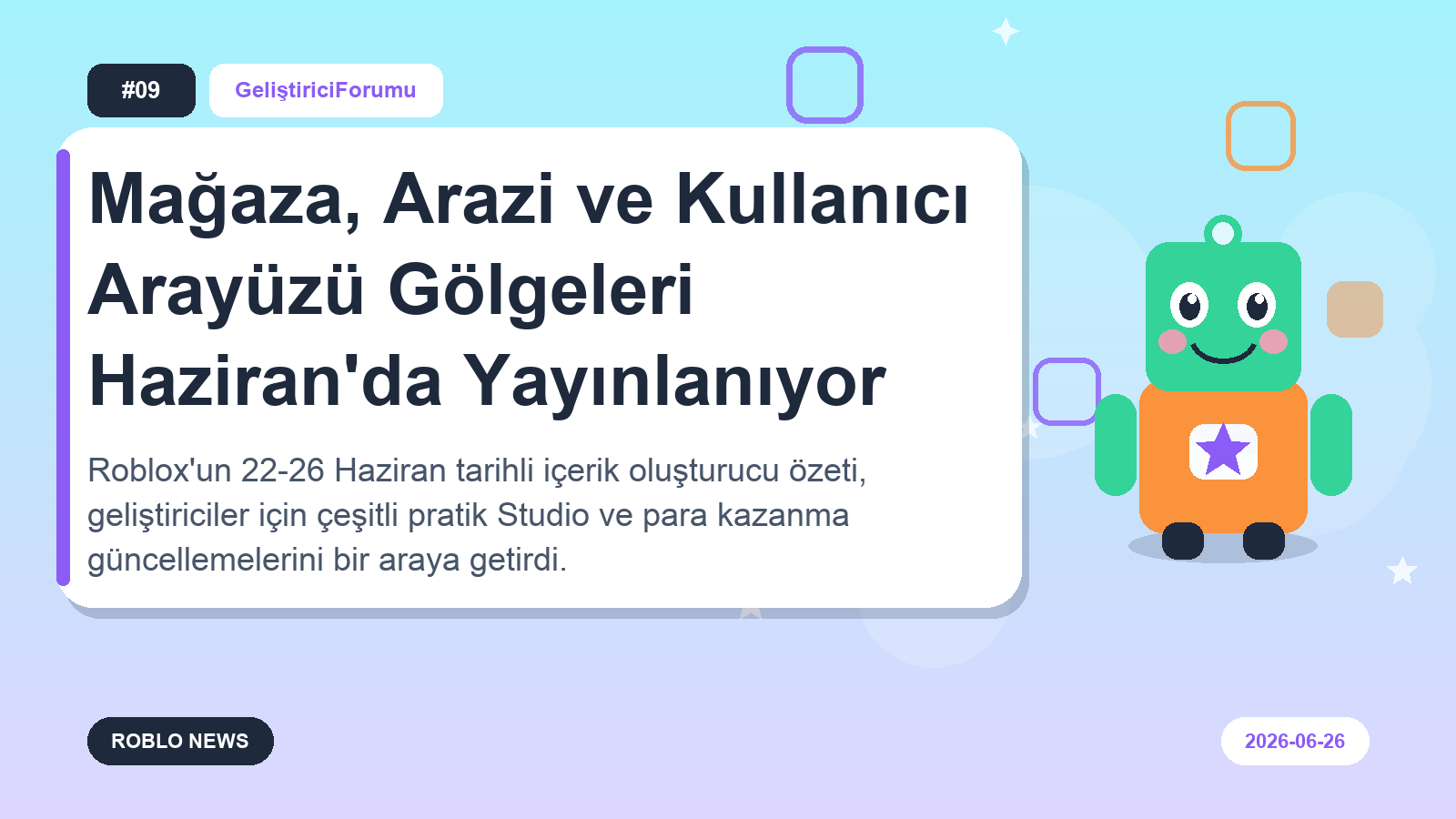 Mağaza, Arazi ve Kullanıcı Arayüzü Gölgeleri Haziran'da Yayınlanıyor