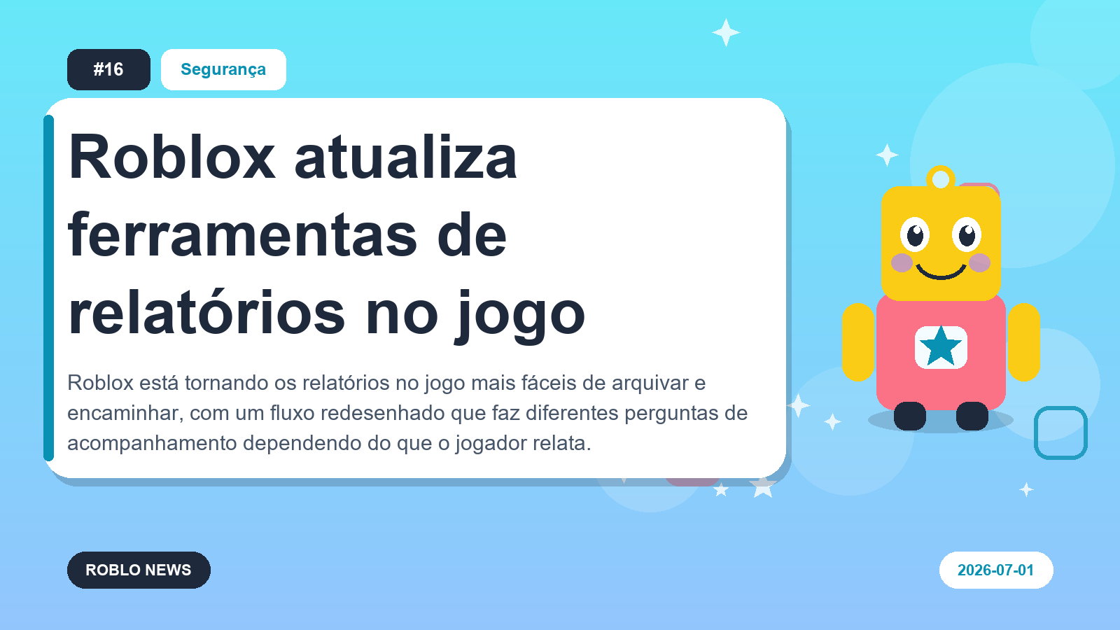 Roblox atualiza ferramentas de relatórios no jogo