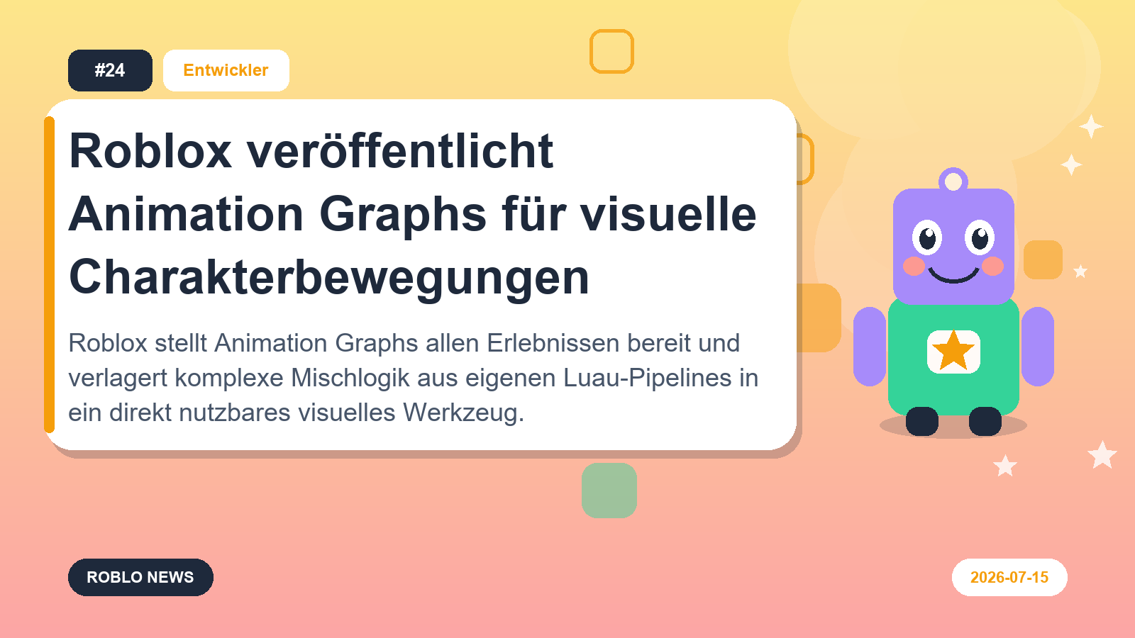 Roblox veröffentlicht Animation Graphs für visuelle Charakterbewegungen