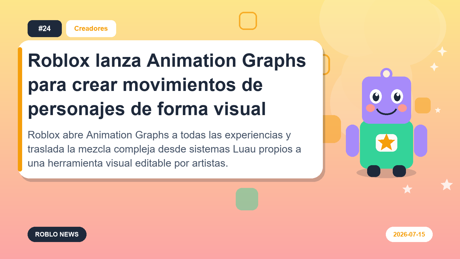 Roblox lanza Animation Graphs para crear movimientos de personajes de forma visual