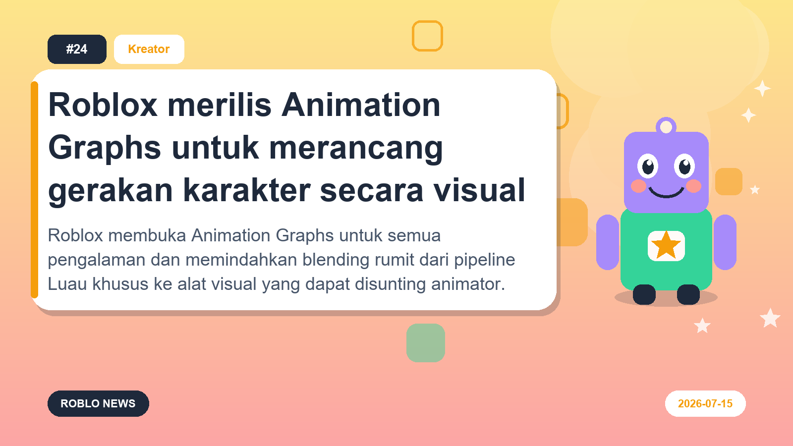 Roblox merilis Animation Graphs untuk merancang gerakan karakter secara visual