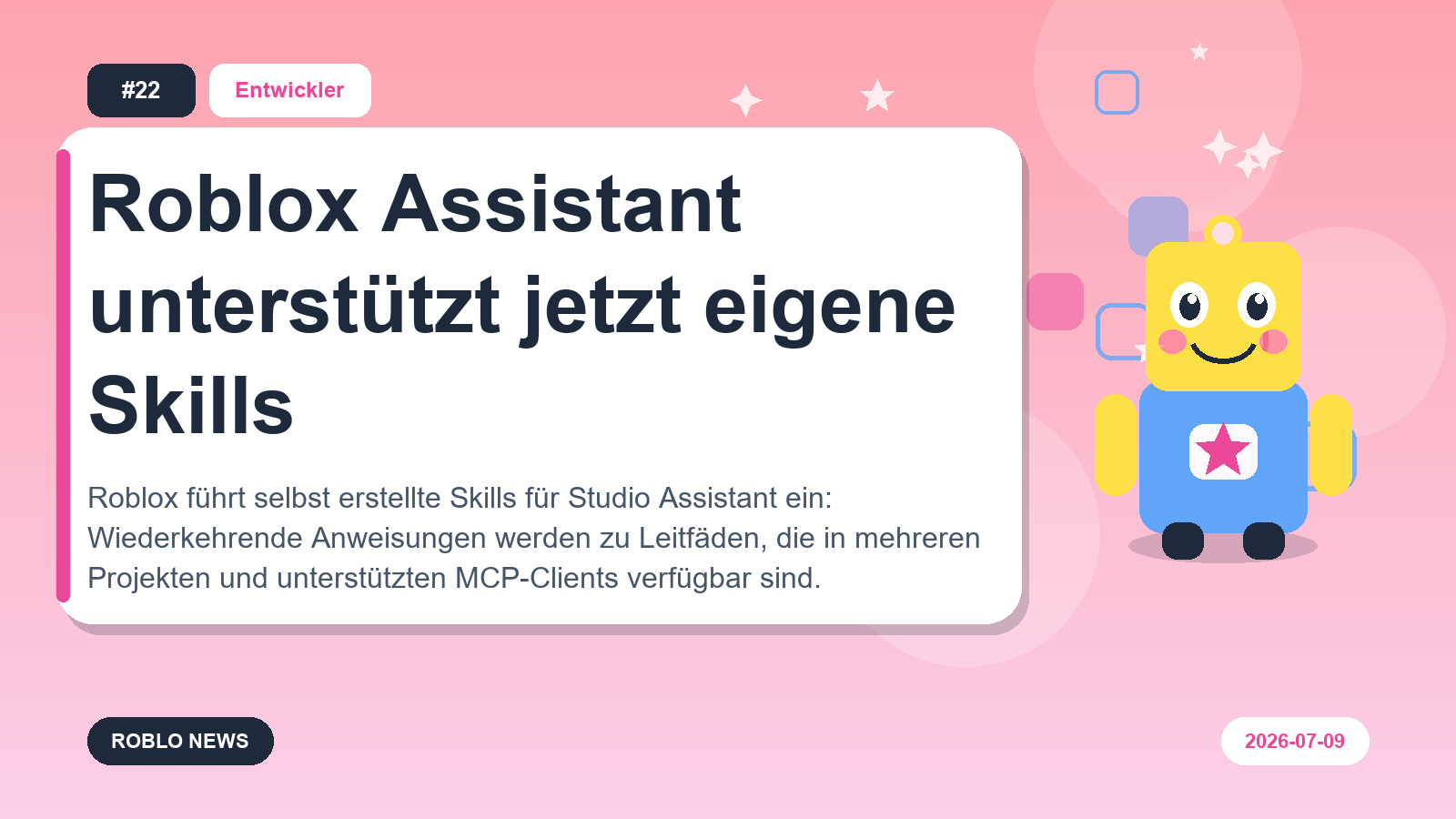 Roblox Assistant unterstützt jetzt eigene Skills
