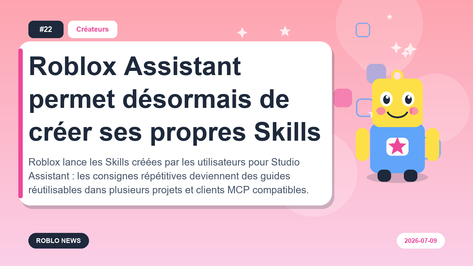 Roblox Assistant permet désormais de créer ses propres Skills