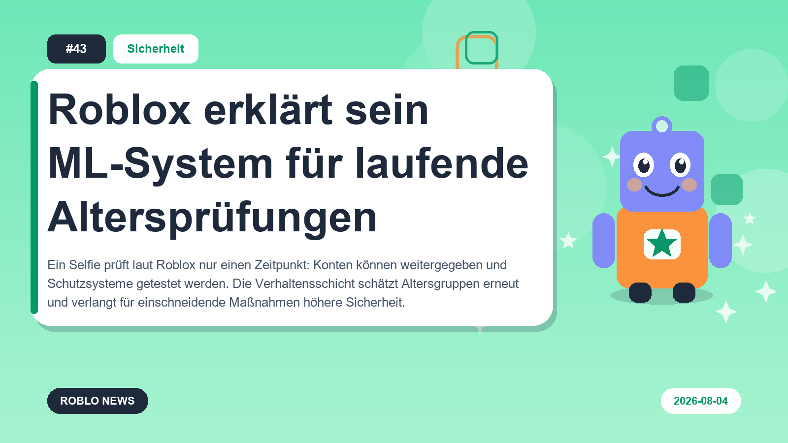 Roblox erklärt sein ML-System für laufende Altersprüfungen