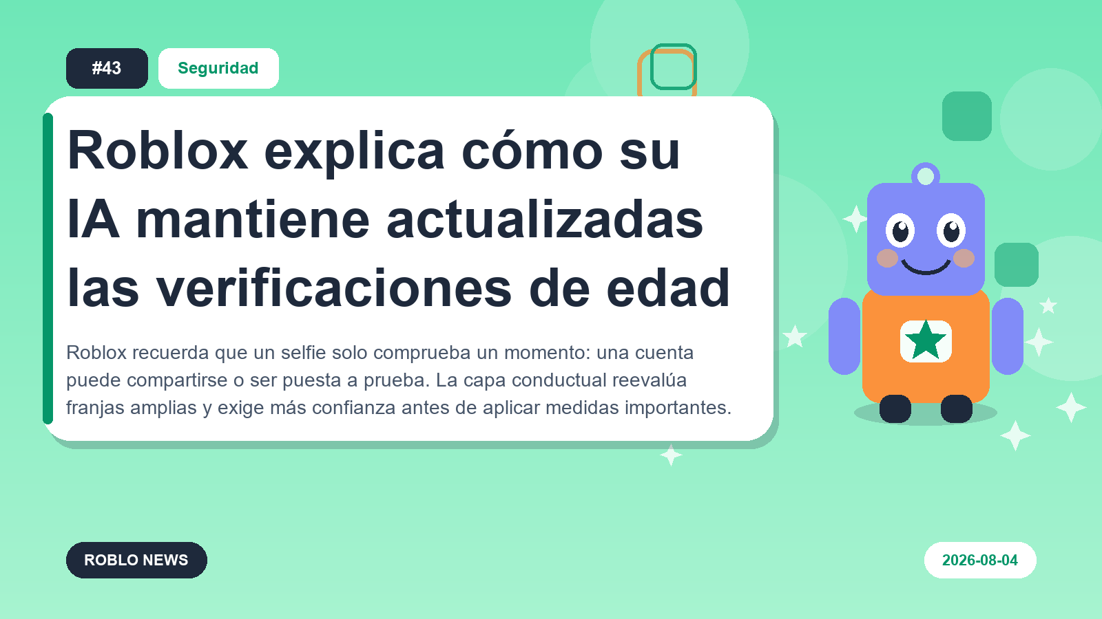 Roblox explica cómo su IA mantiene actualizadas las verificaciones de edad