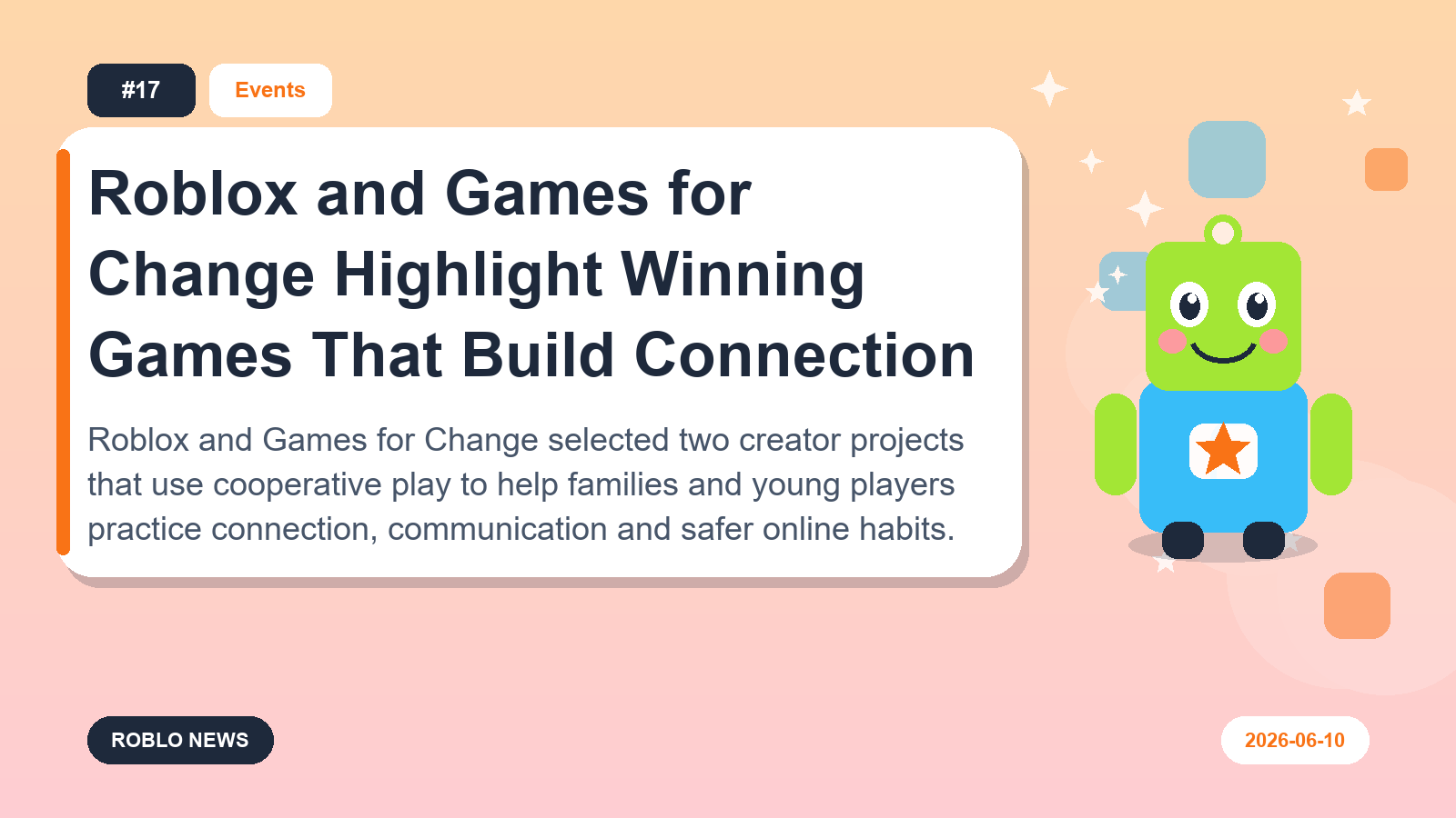 Roblox and Games for Change Highlight Winning Games That Build Connection