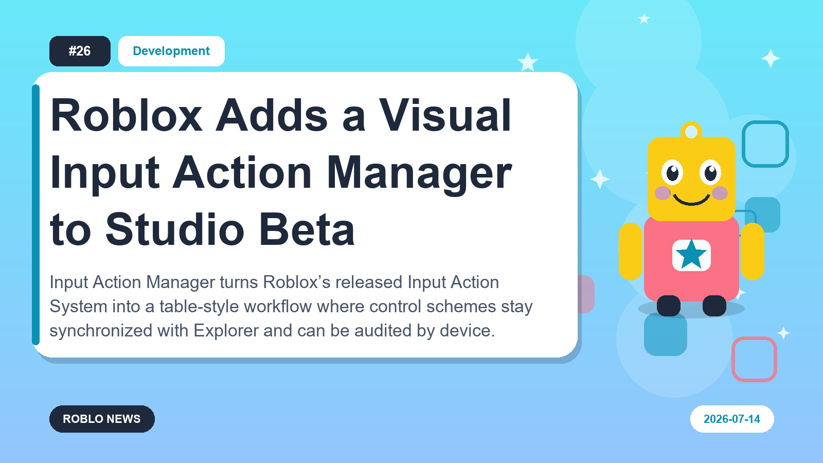 Roblox Adds a Visual Input Action Manager to Studio Beta