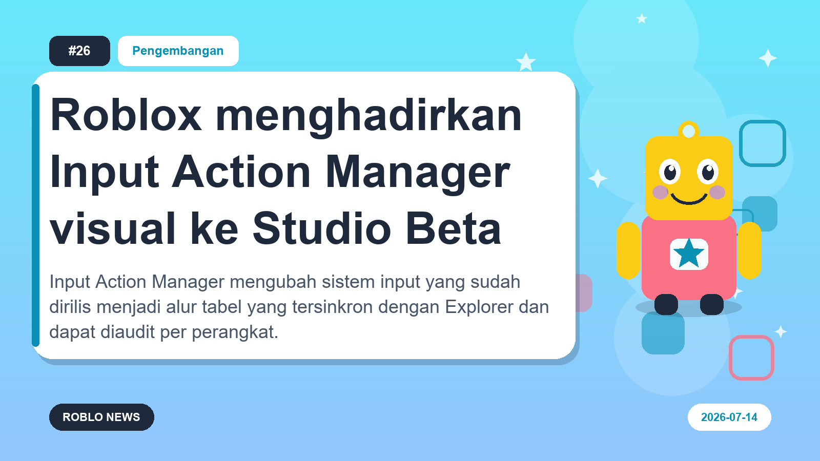 Roblox menghadirkan Input Action Manager visual ke Studio Beta