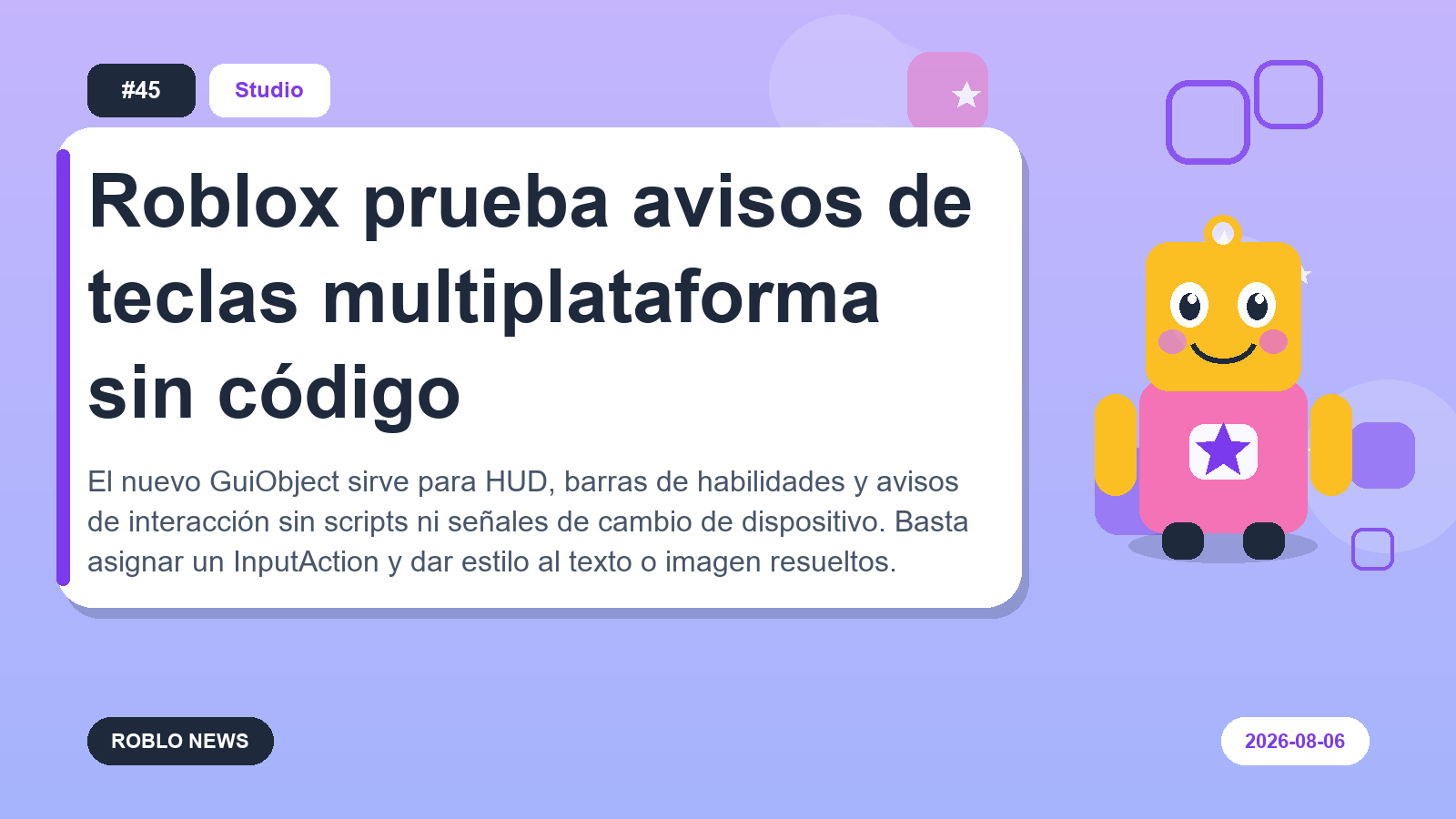 Roblox prueba avisos de teclas multiplataforma sin código