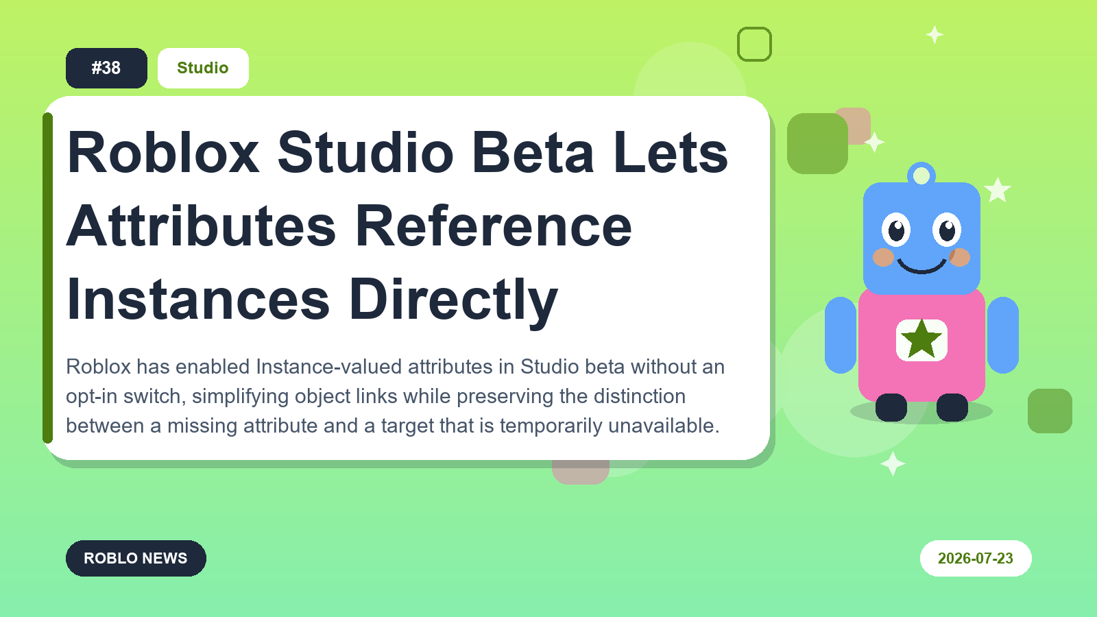 Roblox Studio Beta Lets Attributes Reference Instances Directly