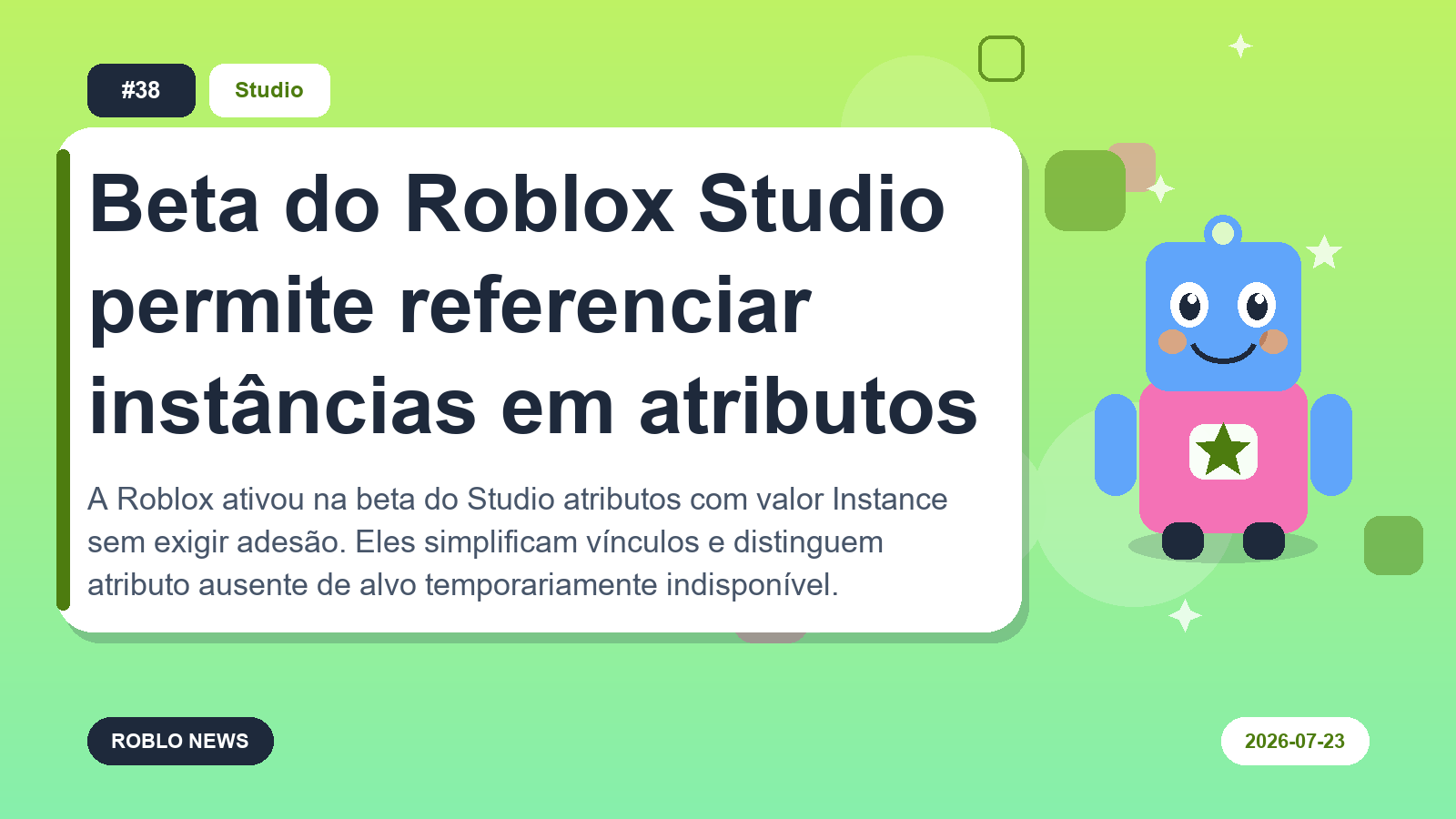 Beta do Roblox Studio permite referenciar instâncias em atributos
