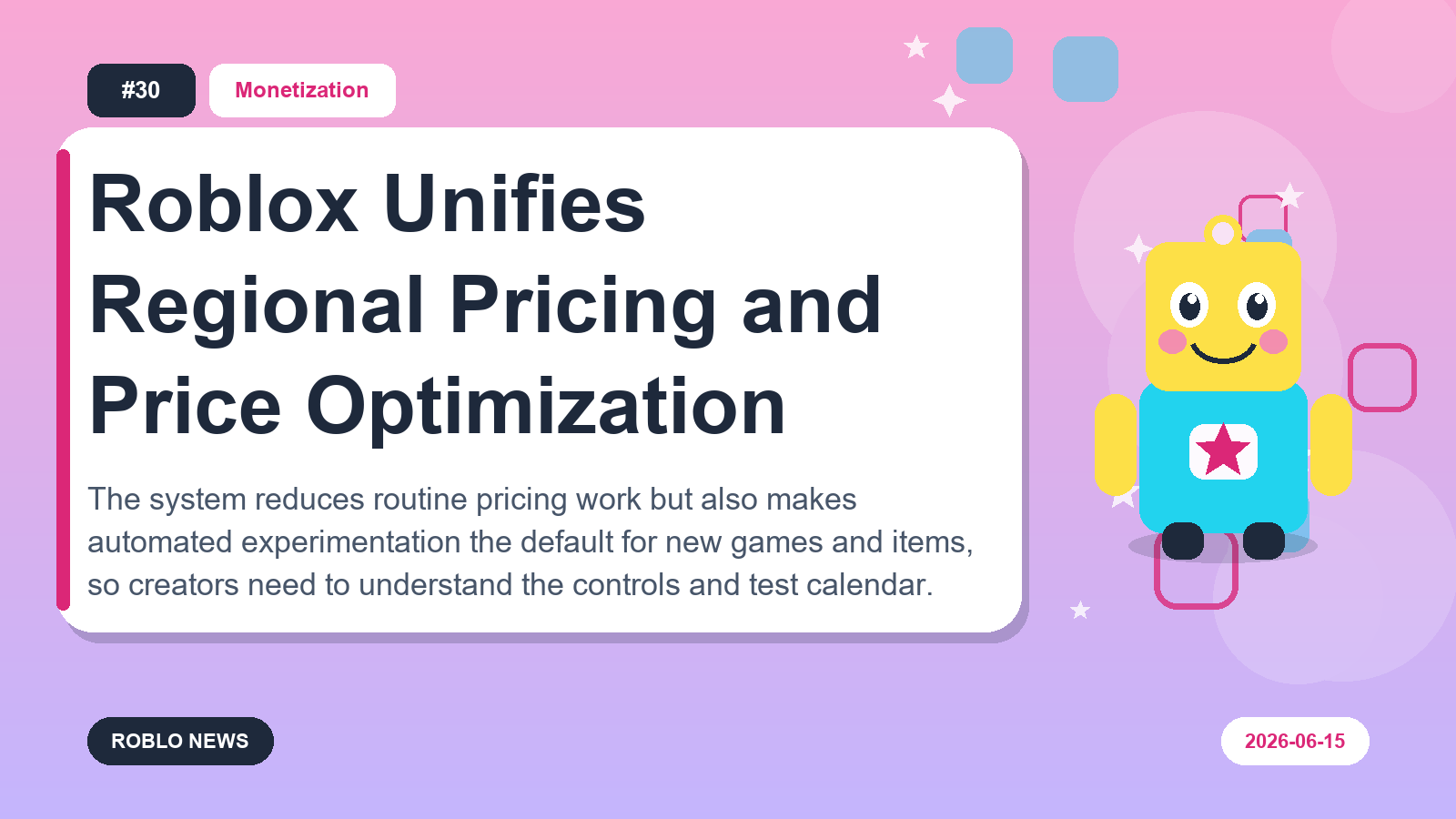 Roblox Unifies Regional Pricing and Price Optimization