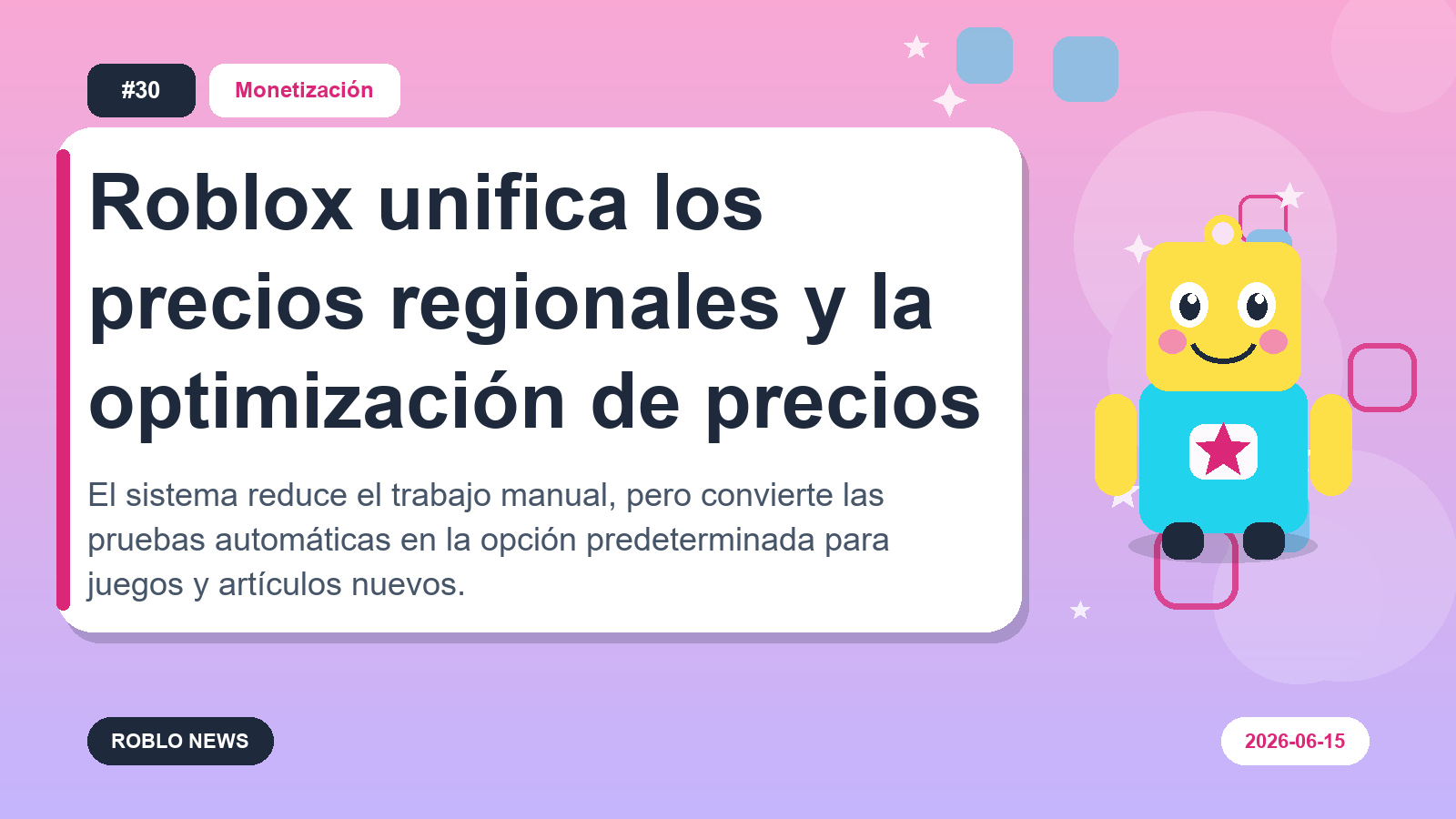 Roblox unifica los precios regionales y la optimización de precios