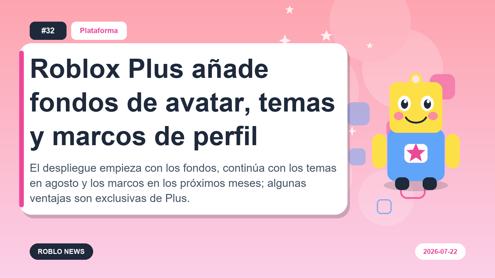 Roblox Plus añade fondos de avatar, temas y marcos de perfil