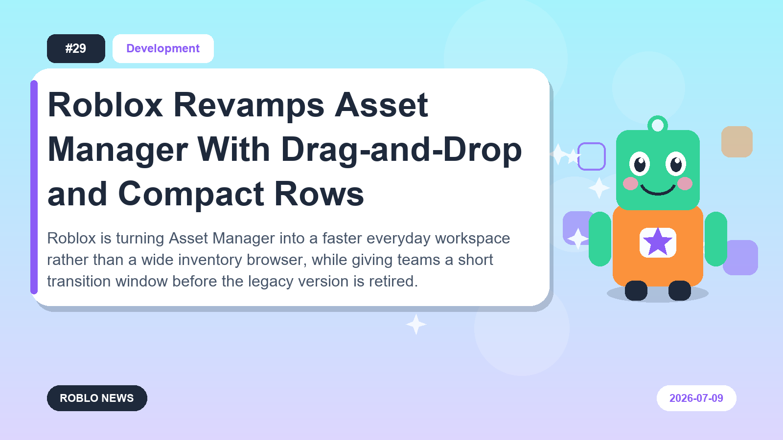 Roblox Revamps Asset Manager With Drag-and-Drop and Compact Rows