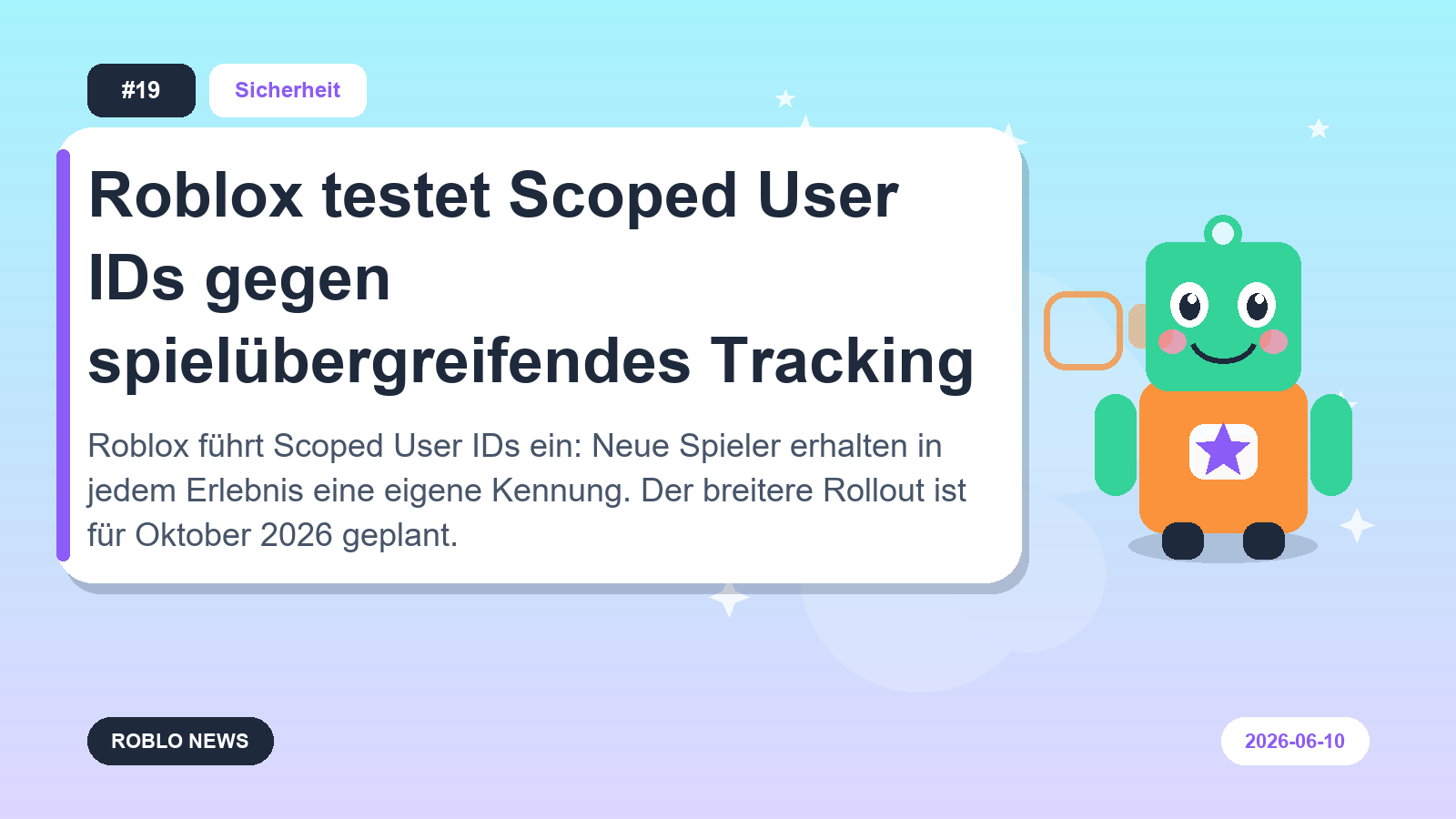 Roblox testet Scoped User IDs gegen spielübergreifendes Tracking