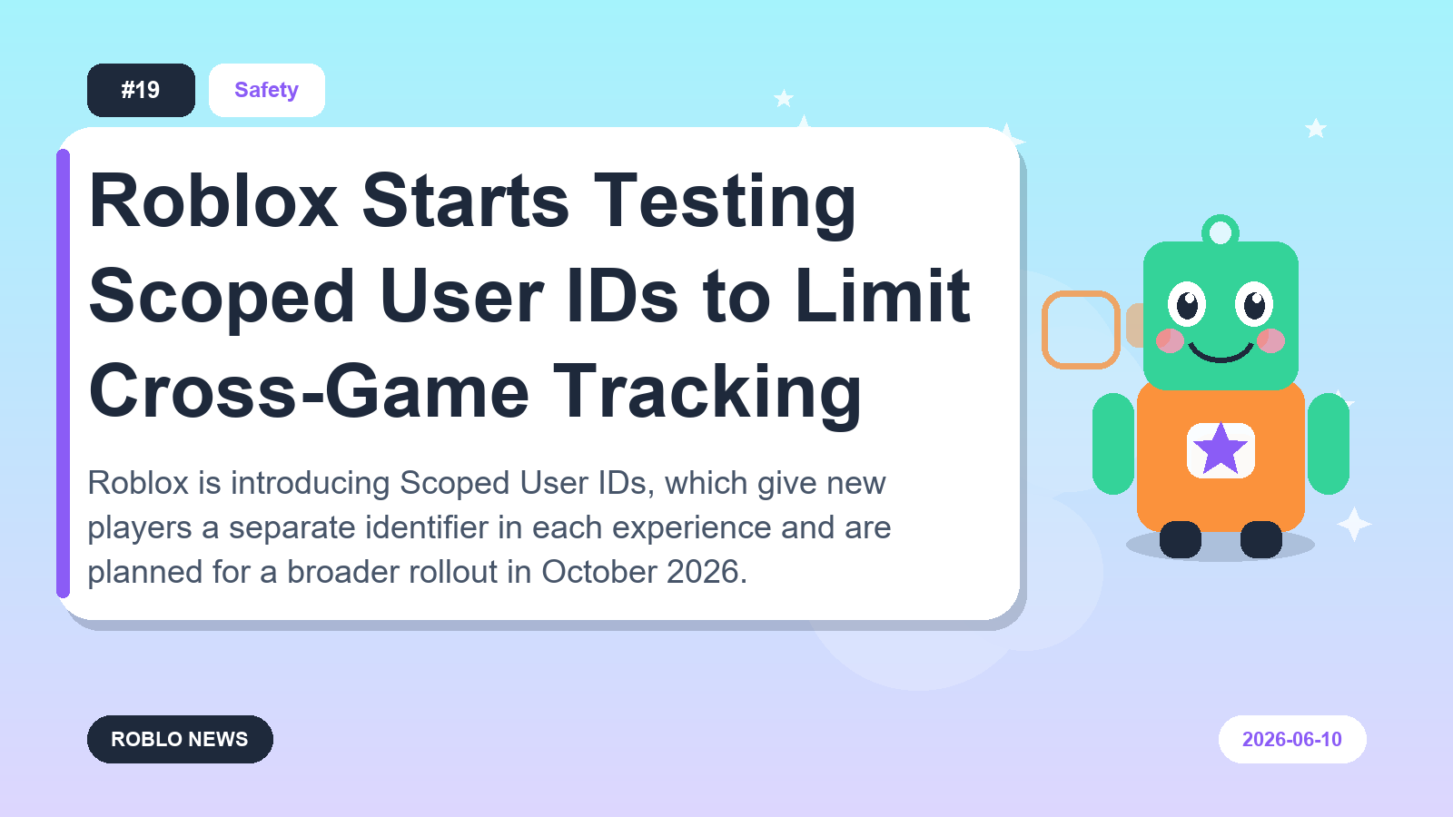 Roblox Starts Testing Scoped User IDs to Limit Cross-Game Tracking