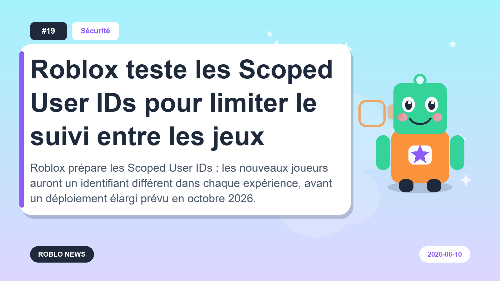 Roblox teste les Scoped User IDs pour limiter le suivi entre les jeux