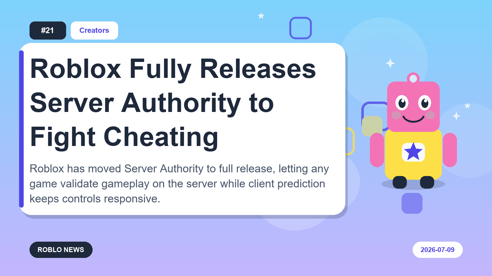 Roblox Fully Releases Server Authority to Fight Cheating