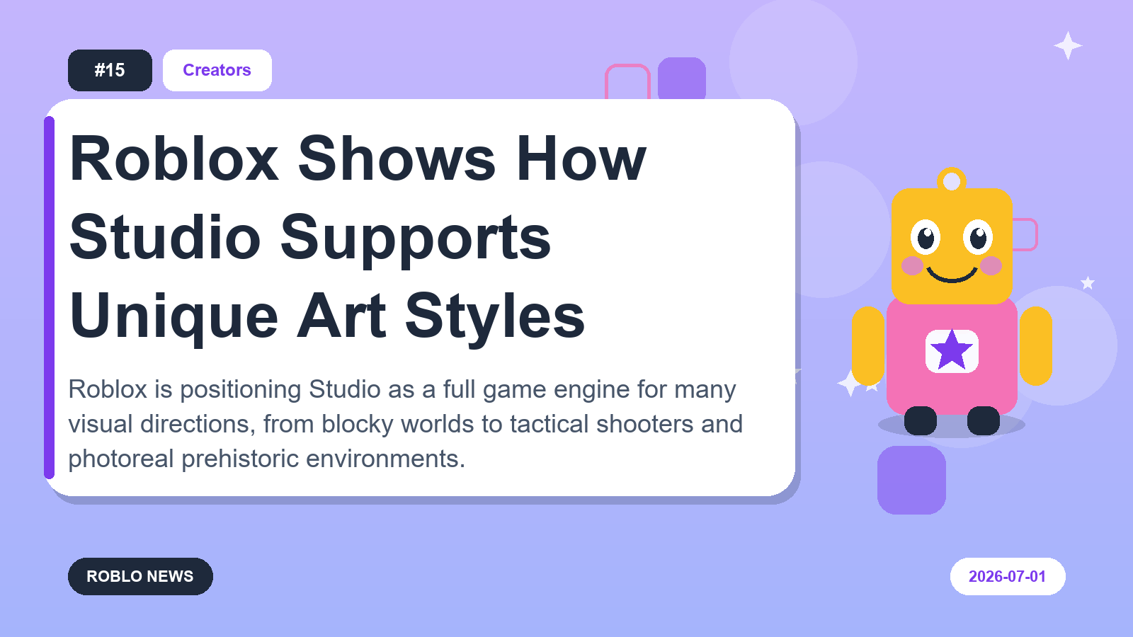 Roblox Shows How Studio Supports Unique Art Styles