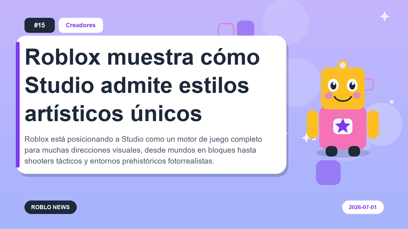 Roblox muestra cómo Studio admite estilos artísticos únicos