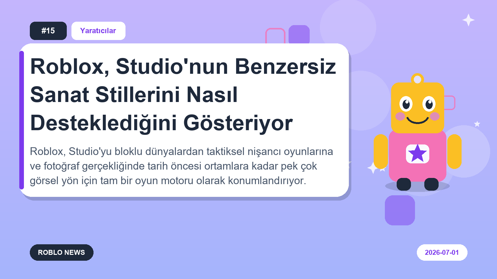 Roblox, Studio'nun Benzersiz Sanat Stillerini Nasıl Desteklediğini Gösteriyor