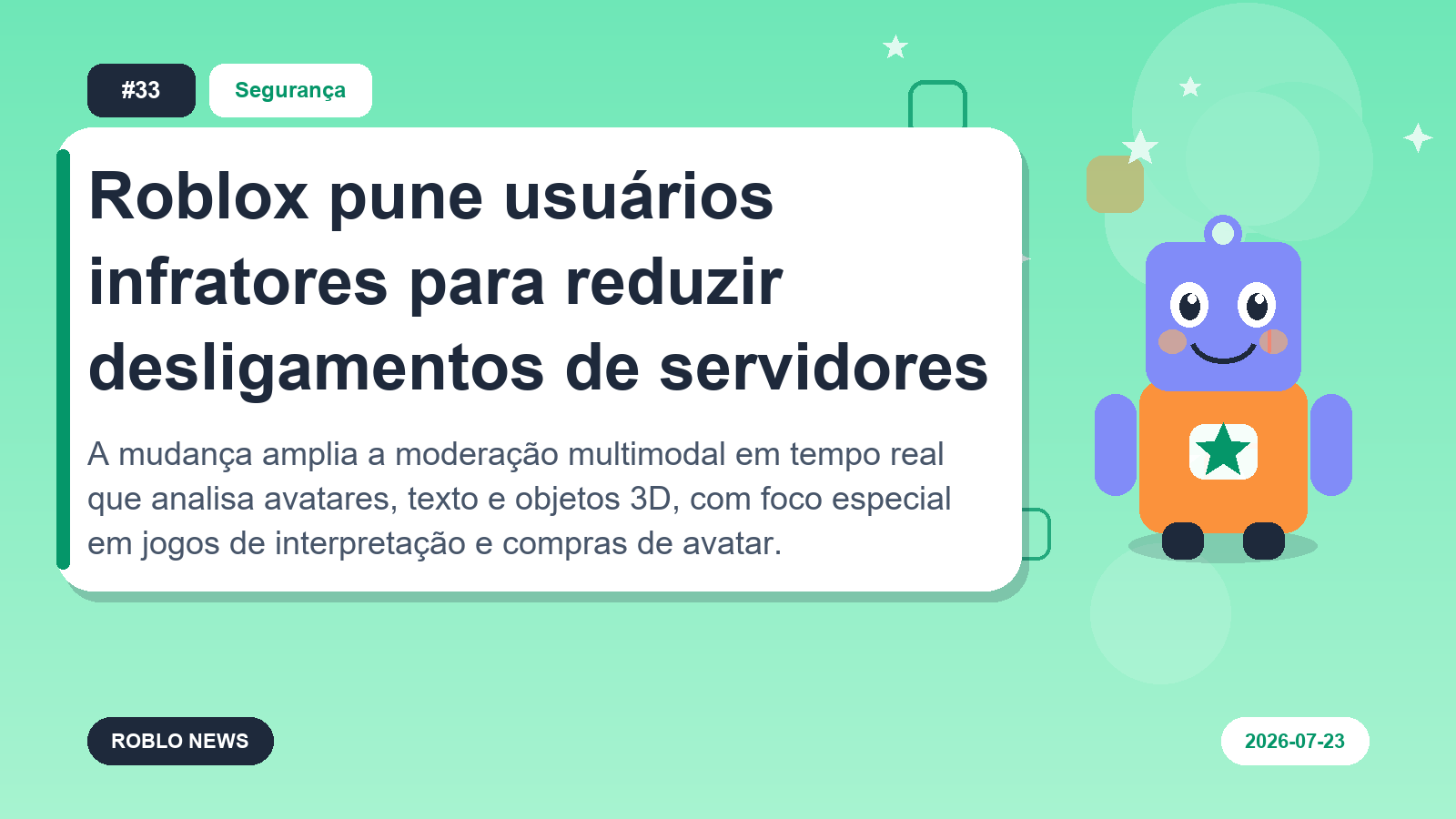 Roblox pune usuários infratores para reduzir desligamentos de servidores