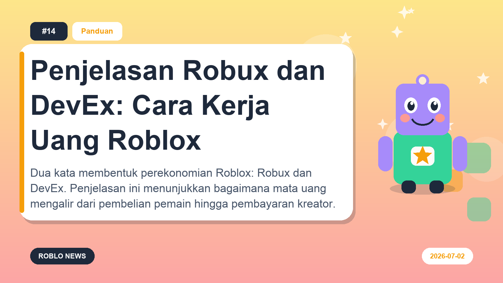 Penjelasan Robux dan DevEx: Cara Kerja Uang Roblox